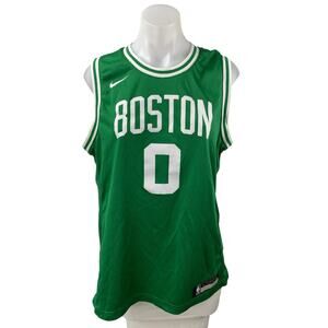 Nike Dri-Fit Boston Celtics Jayson Tatum Green Sleeveless Jersey Tank Top Sz XL